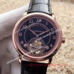 Top Grade Swiss Replica A. Lange Sohne 1815 Handwerkskunst Watch Rose Gold Case with Black Dial